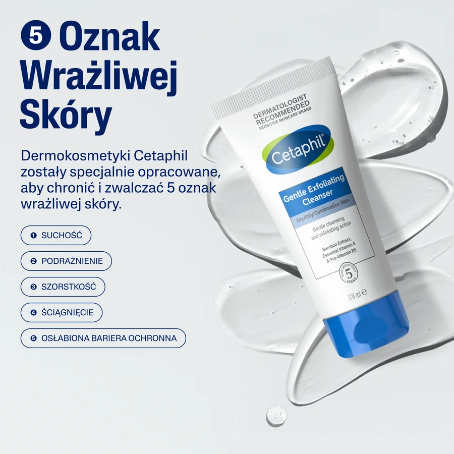 Cetaphil, гель для догляду за шкірою обличчя з відлущувальним ефектом, 178 мл + крем для догляду за шкірою обличчя з кислотою гіалуроновою, ноапте, 48 мл безоплатно: ціни та характеристики
