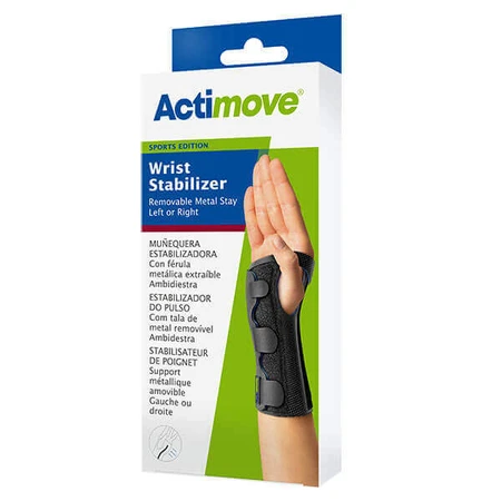 Actimove Sports Edition, стабилизирующий ортез на левое или правое запястье, с шиной, черный, размер M: цены и характеристики