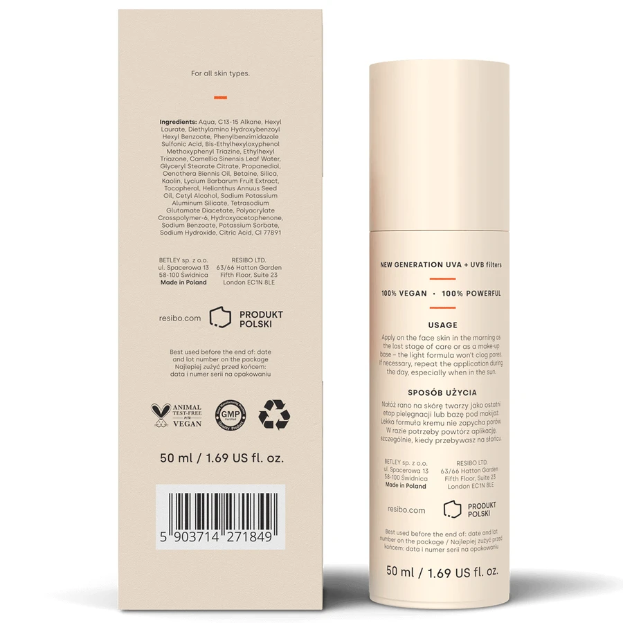 Resibo Our Lightest, ультралегкий крем с антиоксидантами, SPF 50, 50 мл: цены и характеристики