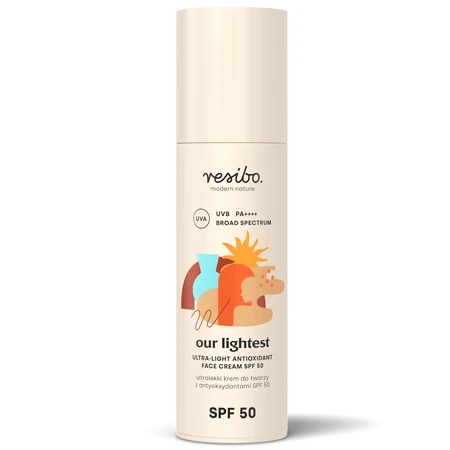 Resibo Our Lightest, ультралегкий крем с антиоксидантами, SPF 50, 50 мл: цены и характеристики