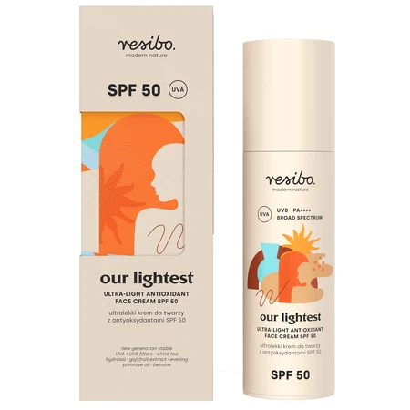 Resibo Our Lightest, ультралегкий крем с антиоксидантами, SPF 50, 50 мл: цены и характеристики
