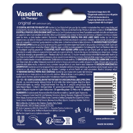 Vaseline Lip Therapy Original, мазь, 4,8 г: цены и характеристики