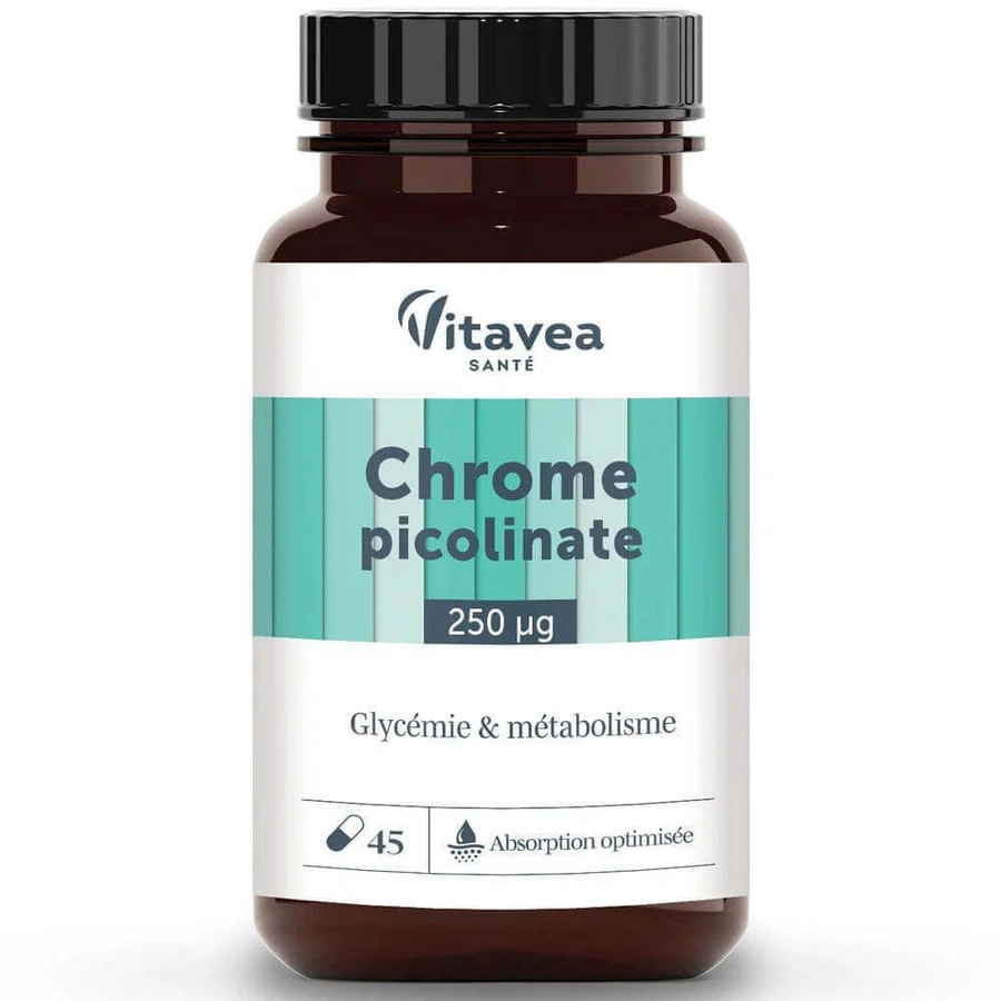 Vitavea Santé Nutri'sentiels Піколінат хрому Цукор у крові та метаболізм 45 капсул: ціни та характеристики