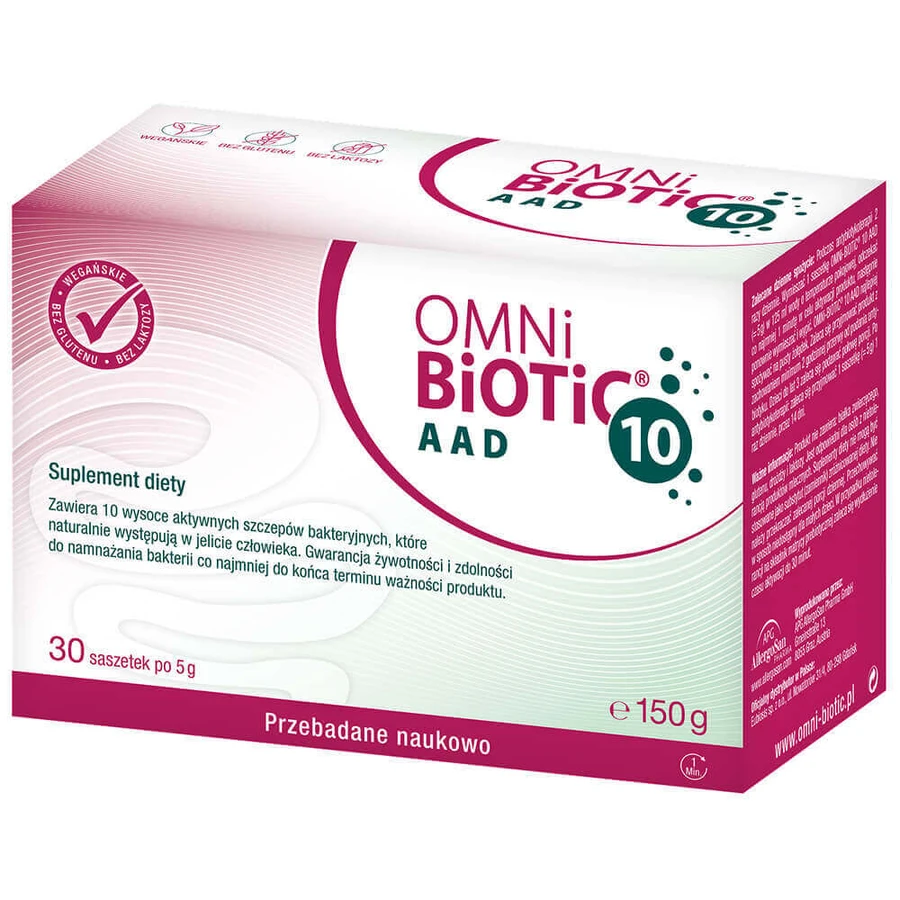 OmniBiotic 10 AAD, порошок, 5 г х 30 пакетиків: ціни та характеристики