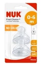 Nuk, Sauger Silicone, соска для бутылочек, Gr.1 M 2 шт.