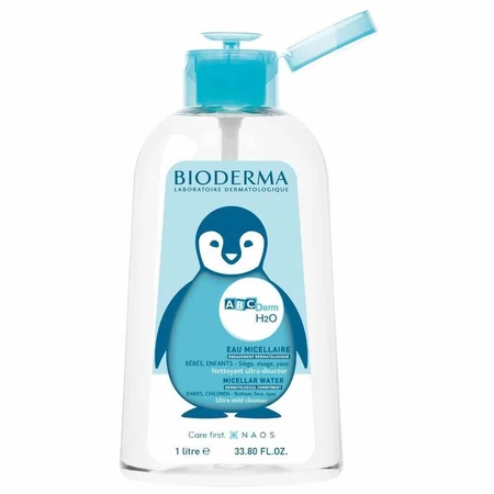 Біодерма Abcderm Міцелярний розчин H2o для немовлят та дітей 1л: ціни та характеристики