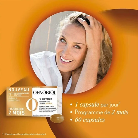 Oenobiol Sun Expert Anti-Ageing Solar Heat Pump 2x30 капсул: цены и характеристики