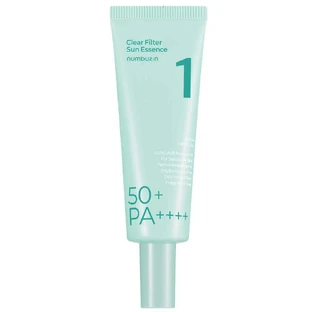 Зволожуючий сонцезахисний крем для обличчя Numbuzin No.1 Clear Filter Sun Essence SPF50+, 50 мл