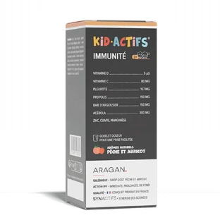 Сироп для зміцнення імунного захисту Aragan Synactifs KidActifs 125 мл