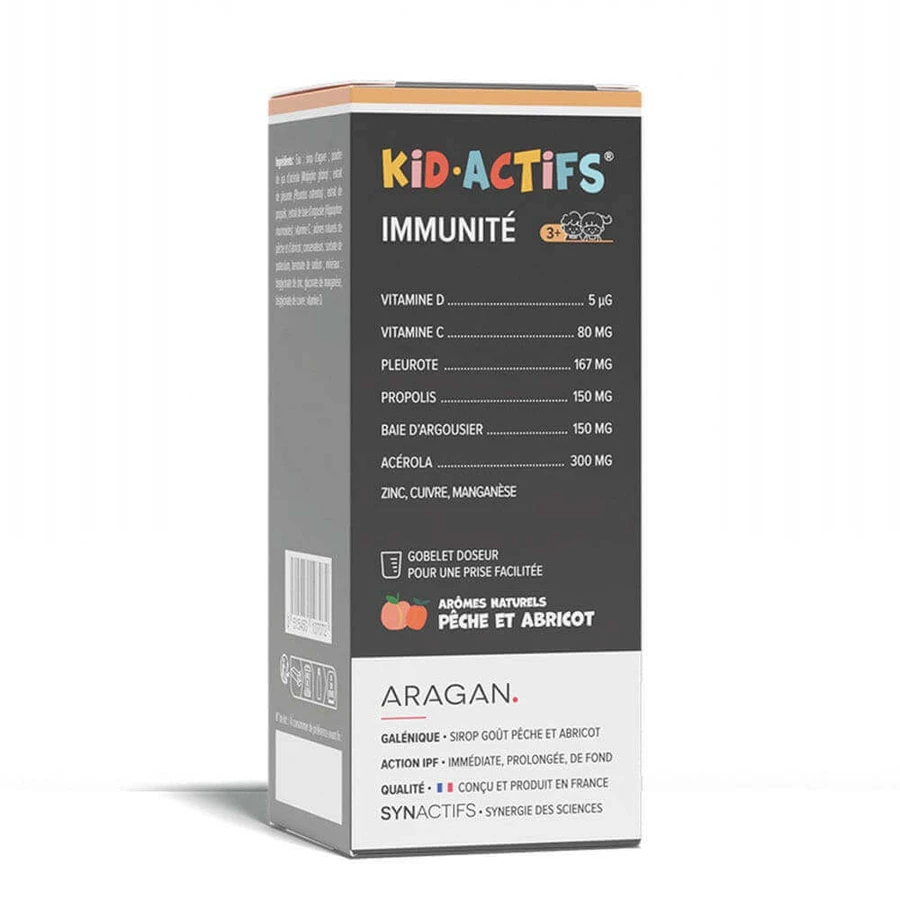Сироп для зміцнення імунного захисту Aragan Synactifs KidActifs 125 мл: ціни та характеристики
