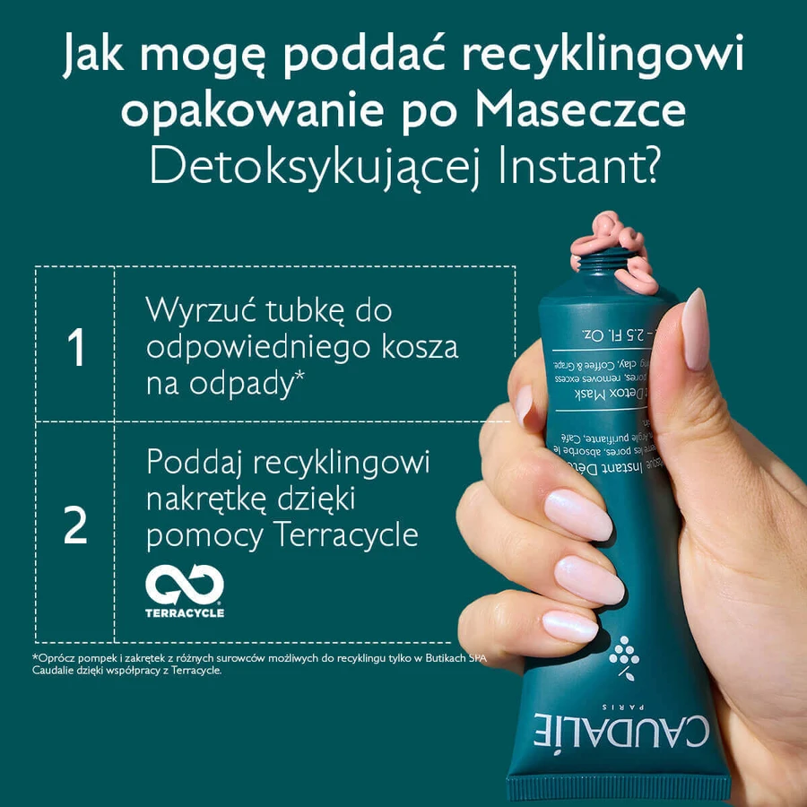 Caudalie Vinoclean, мгновенная детоксицирующая маска, 75 мл: цены и характеристики