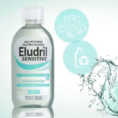 Набор для полоскания рта Eludril Sensitive 2 x 500 мл: цены и характеристики