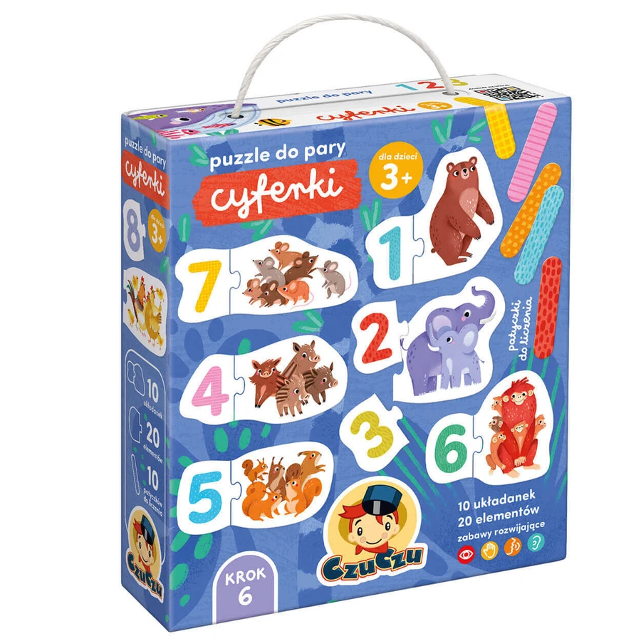 Набір Bebilon Advance Pronutra 5 Junior, поживна молочна суміш для дітей дошкільного віку, 3 х 1000 г + CzuCzu Пазли до пари Числа, пазл, 48 штук безкоштовно: ціни та характеристики