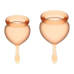 Satisfyer Feel Good, чашка менструальна, 15 мл + 20 мл, апельсин, 2 упаковки: ціни та характеристики
