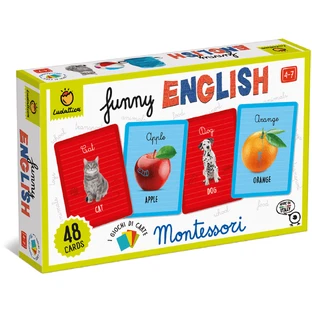 Веселая игра Монтессори "Английский язык", 4-7 лет, Ludattica