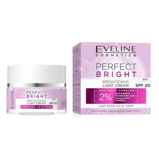 Eveline Cosmetics Perfect Bright Освітлюючий легкий денний крем SPF20, 50 мл
