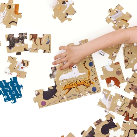 CzuCzu Puzzlove Cats, пазл для дітей, від 4 років, 60 елементів: ціни та характеристики
