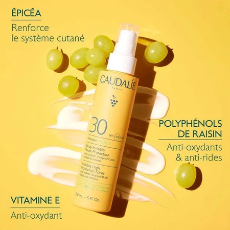 Caudalie Vinosun Сонцезахисний спрей Spf30 для обличчя та тіла 150 мл: ціни та характеристики