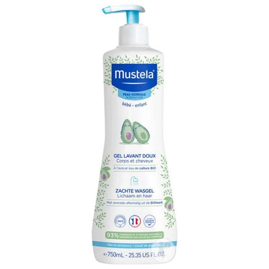 Mustela Ніжний очищувальний гель для нормальної шкіри 750мл: ціни та характеристики