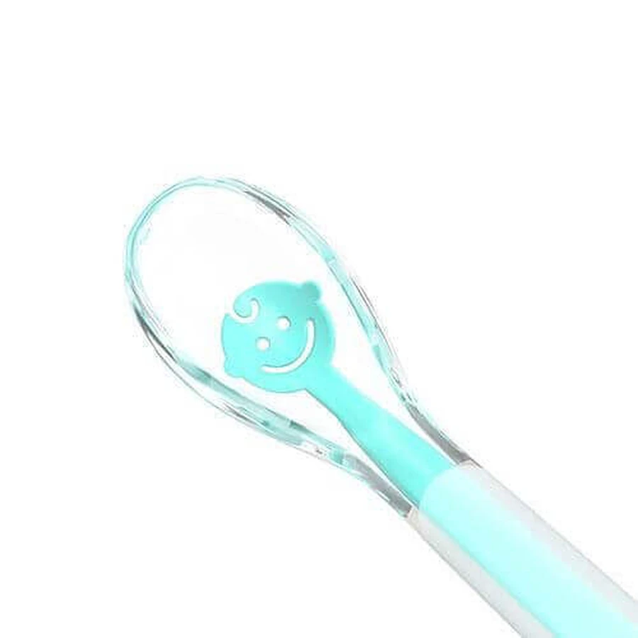BabyOno Baby's Smile, мягкая силиконовая детская ложка, мятная, от 6 месяцев, 1 шт.: цены и характеристики