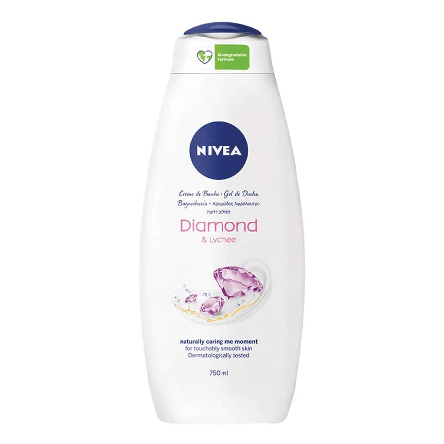 Гель для душу 2 в 1 з діамантовою та аргановою олією, 750 мл, Nivea: ціни та характеристики