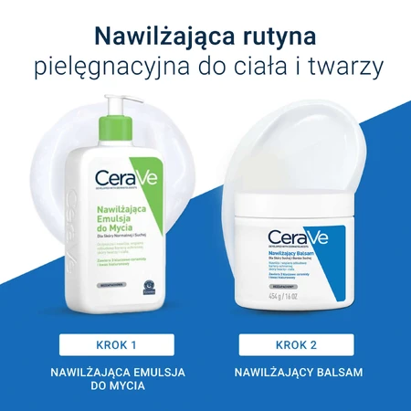 Набір CeraVe, зволожуючий лосьйон для обличчя та тіла з керамідами, для сухої та дуже сухої шкіри, 454 г + резерв, 454 г: ціни та характеристики