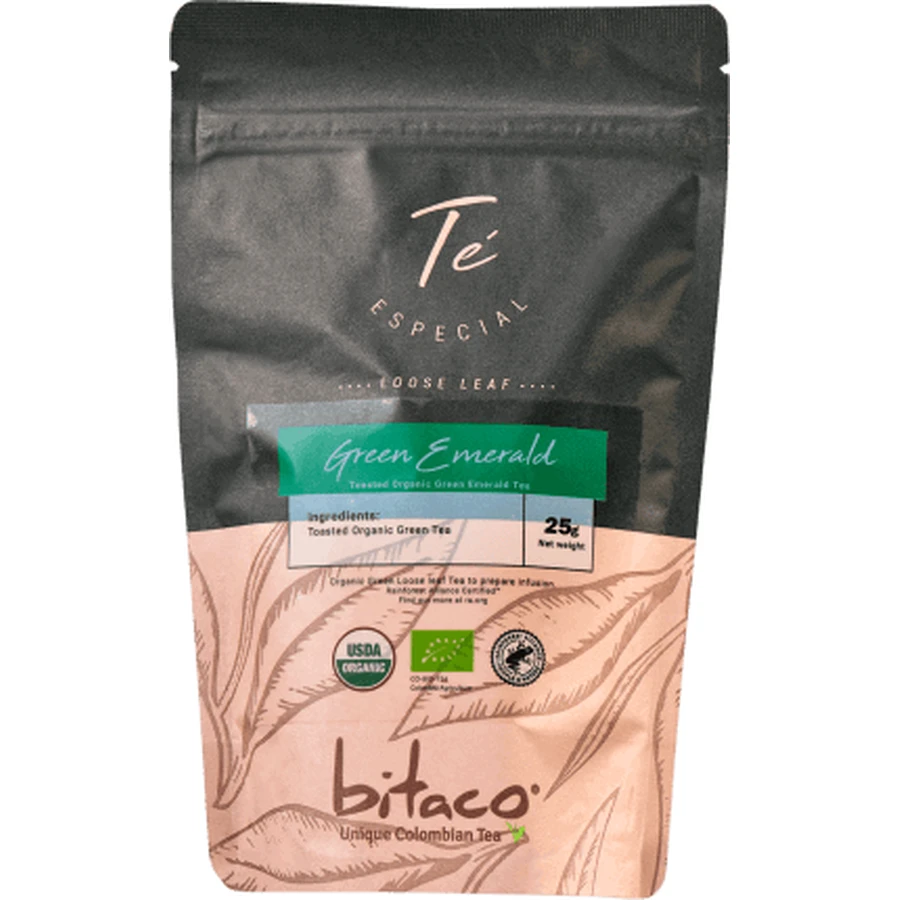 Bitaco Зеленый чай рассыпной ECO, 25 г: цены и характеристики