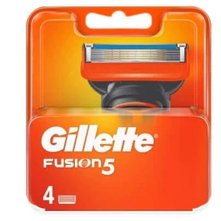 Gillette, Fusion 5, бритвенные картриджи, 4 штуки