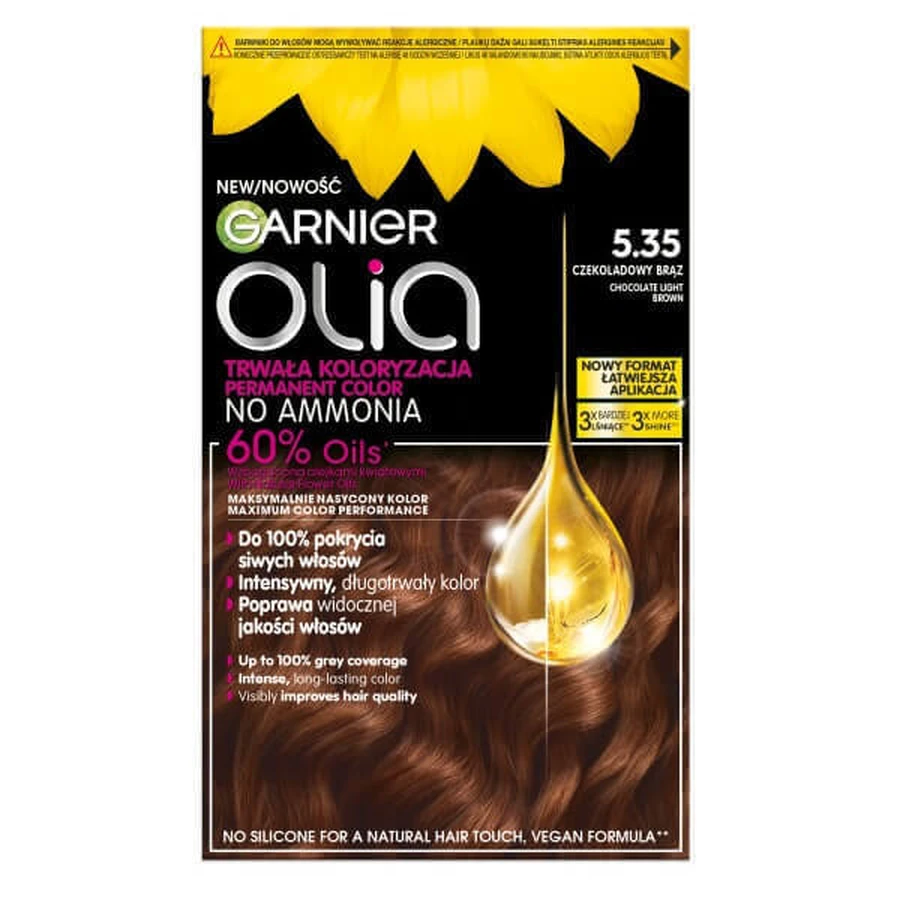 Garnier Olia Фарба для волосся 5.35 Шоколадно-коричневий: ціни та характеристики