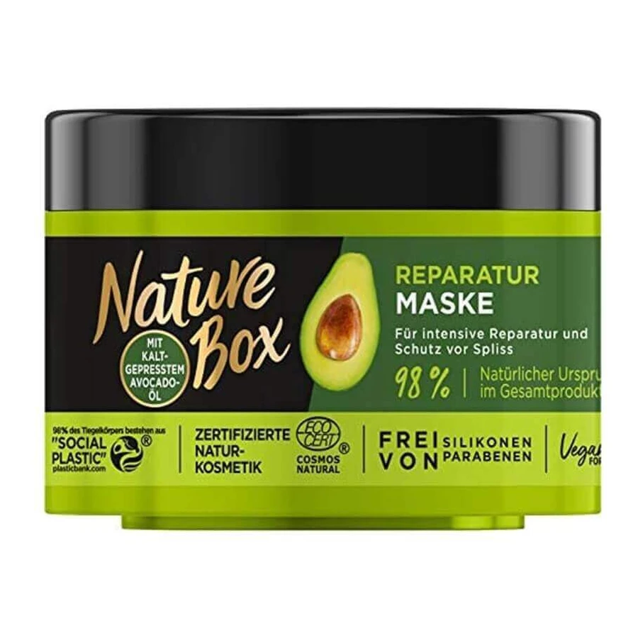 Nature Box, Регенеруюча маска з олією авокадо холодного віджиму, 200 мл: ціни та характеристики