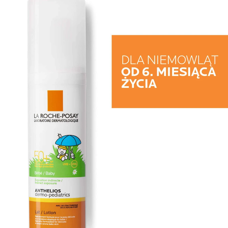 La Roche-Posay Anthelios Dermo-Pediatrics, защитное молочко для лица и тела с 6 месяцев, SPF 50+, 50 мл + бесплатная пляжная сумка: цены и характеристики