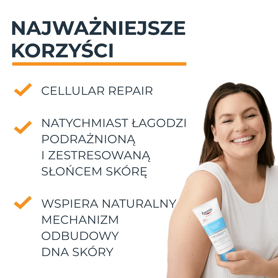 Eucerin Sun Protection After Sun, успокаивающий гель-крем, 200 мл: цены и характеристики