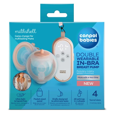 Canpol Babies MilkShell, молоковідсмоктувач з подвійною мобільною оболонкою: ціни та характеристики