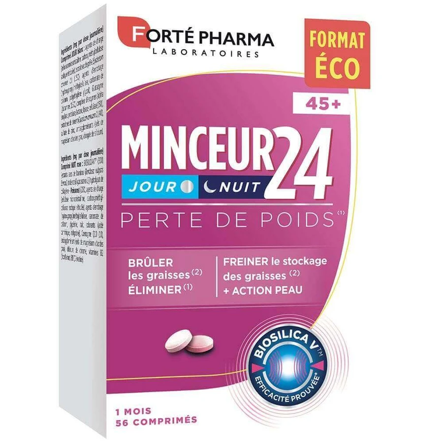 Forté Pharma Minceur 24 День и ночь для похудения для женщин 45+ 56 таблеток: цены и характеристики