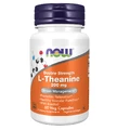 Now Foods L-Theanine 200 мг, L-теанин, 60 веганских капсул