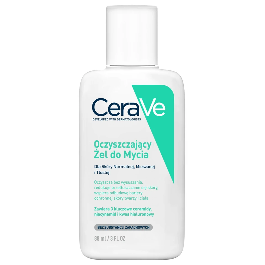 CeraVe, гель для вмивання з керамідами, для нормальної та жирної шкіри, 88 мл: ціни та характеристики