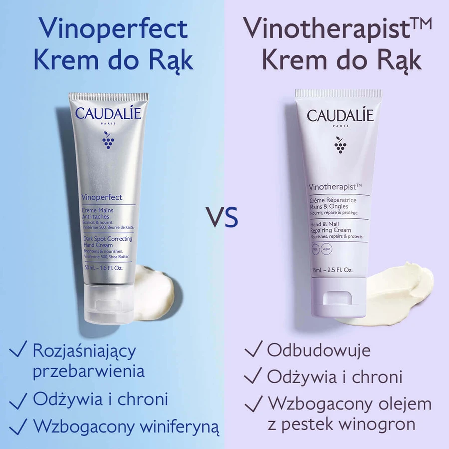 Caudalie Vinoperfect, крем для рук проти пігментації, 50 мл: ціни та характеристики