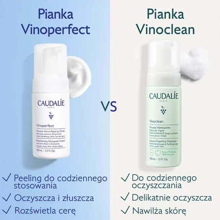 Caudalie Vinoperfect, осветляющая микропилинг-пенка, 50 мл: цены и характеристики