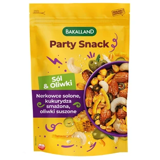 Bakalland Party Snack, соль и оливки, 170 г