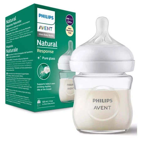 Скляна пляшечка Avent Natural Response від народження 120 мл: ціни та характеристики