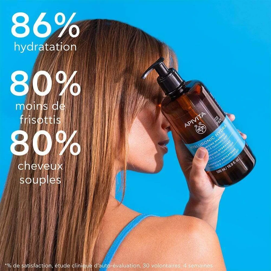 Apivita Hyaluronic Hydra Shampoo Tous Types de Cheveux 500 мл: цены и характеристики