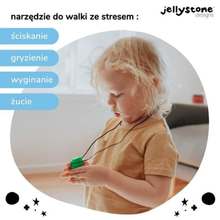 Jellystone Designs, антистрессовый кулон, робот, зеленый, от 3 лет, 1 штука: цены и характеристики