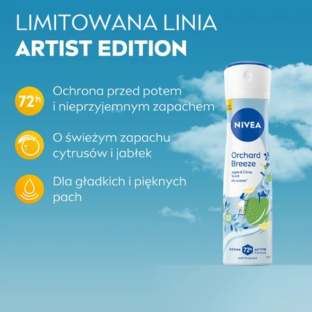 Nivea, антиперспірант-спрей, Orchard Breeze, 150 мл: ціни та характеристики