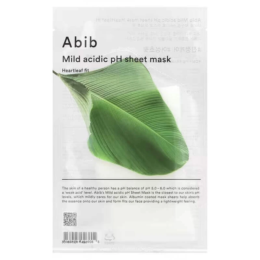 Abib Mild Acidic pH Sheet Mask Успокаивающая листовая маска, 30 мл: цены и характеристики
