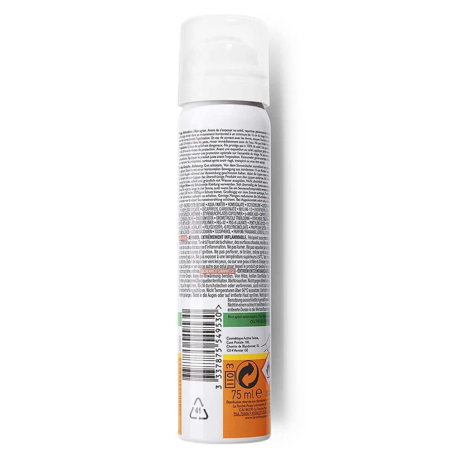 La Roche-Posay Anthelios Sun Spray SPF50+ Anti-shine Sensitive Skin 75ml: цены и характеристики