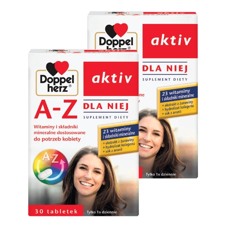 Набор Doppelherz aktiv A-Z For Her, 2 x 30 таблеток: цены и характеристики