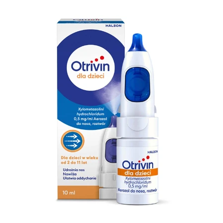 Отривин пентру копий 0,5 мг/мл, до 2 și 11 ани, спрей назальный, 10 мл: цены и характеристики