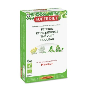 Органічний питний розчин Superdiet Quatuor Minceur 20 флаконів