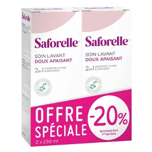 Saforelle Мягкий очищающий гель 2x250 мл