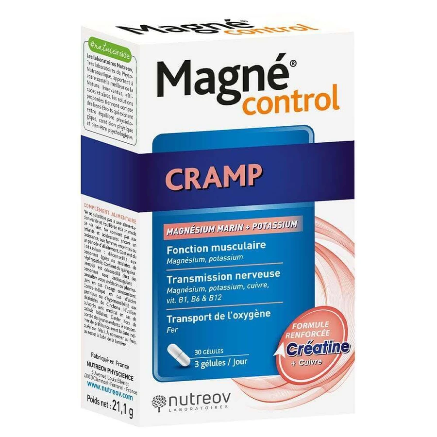 Nutreov Magnécontrol Cramp 30 капсул: цены и характеристики